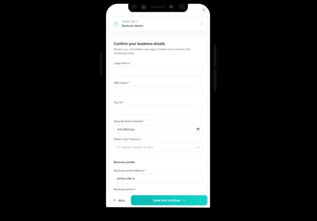 Merchant Onboarding Built for Modern Payments